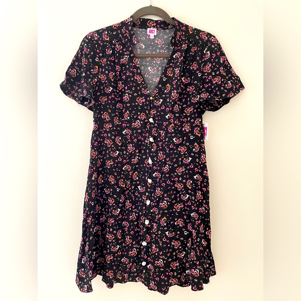 NWT Juicy by juicy couture floral dress, size S